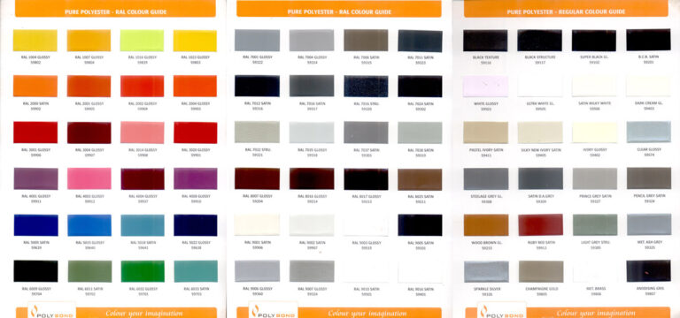 Shade Card Design developed for Mfr of Powder Coating Powder.